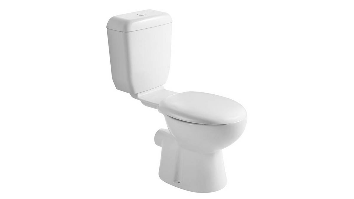 Posh Solus Round Link Toilet Suite P Trap with Soft Close Seat White carousel image