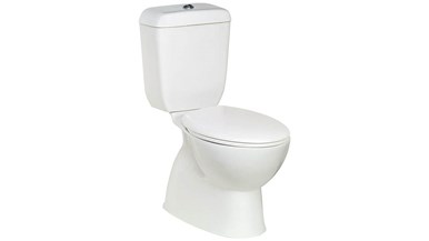 Posh Solus Round Toilet Suite Closed Coupled P-Trap with Quick Release Soft Close Seat White / Chrome