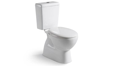 Posh Solus Square Close Coupled Toilet Suite S Trap with Soft Close Quick Release Seat White / Chrome New