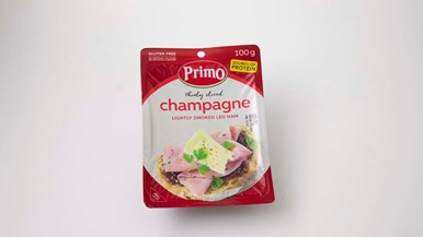 Primo Thinly sliced champagne lightly smoked leg ham