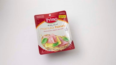 Primo Thinly sliced manuka honey deliciously sweet leg ham