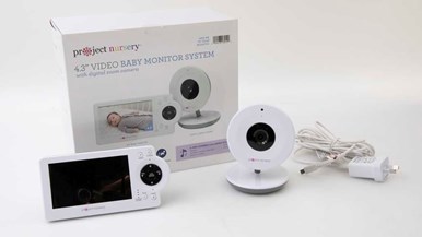 Project Nursery 4.3u0022 Video Baby Monitor System  PNM4N11 CAW 07