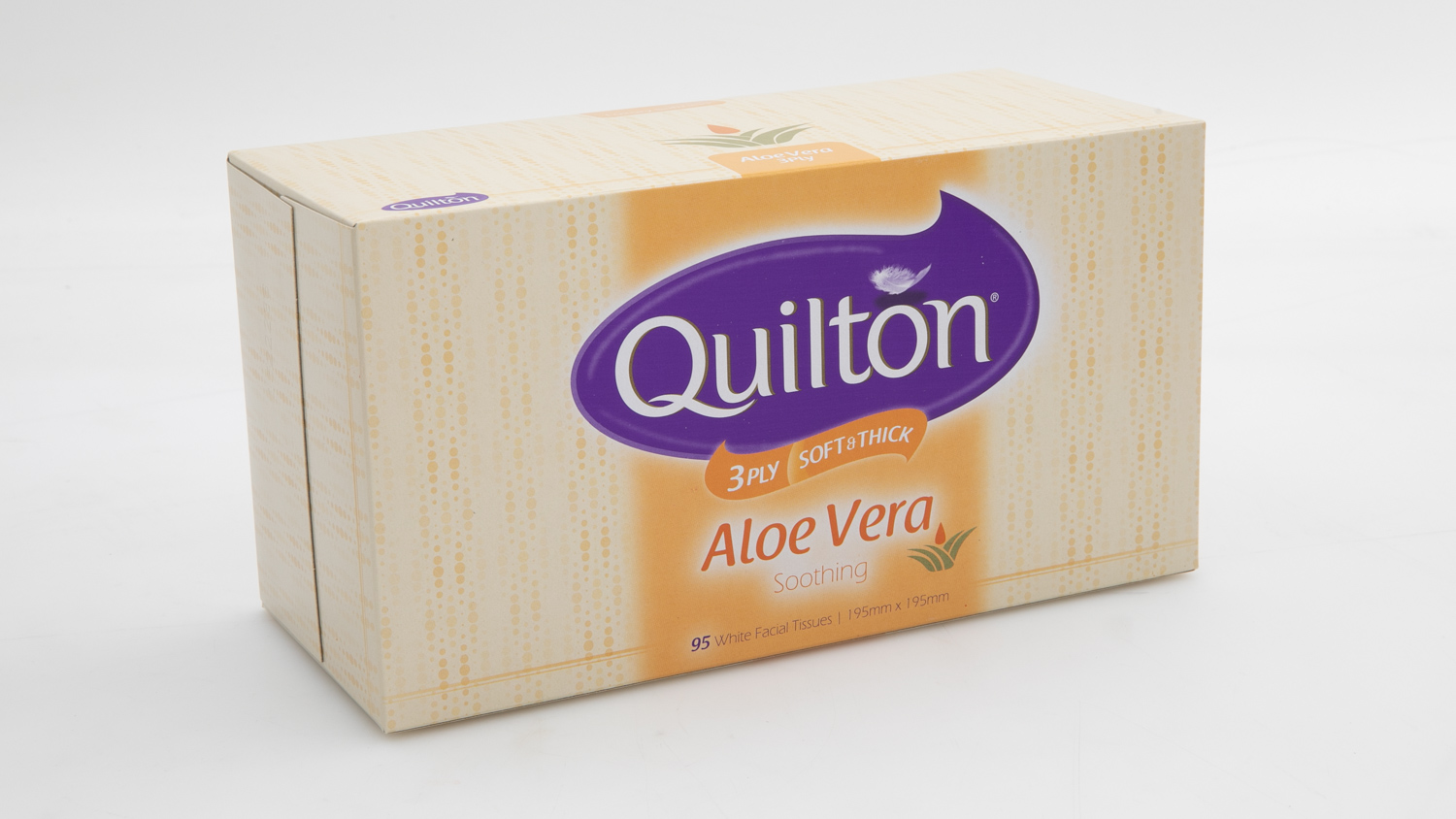 Quilton Aloe Vera Soothing 3 Ply Soft & Thick 95 tissues carousel image