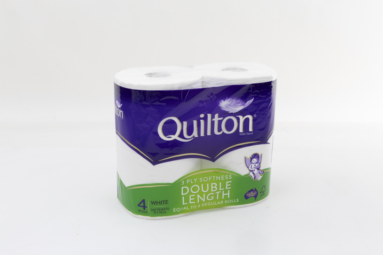 Quilton Toilet Tissue Double Length 3 ply Softness White carousel image