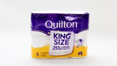 Quilton Toilet Tissue King Size 25% Larger Sheets 3 Ply