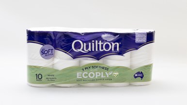 Quilton Toilet Tissue with Ecoply 3ply
