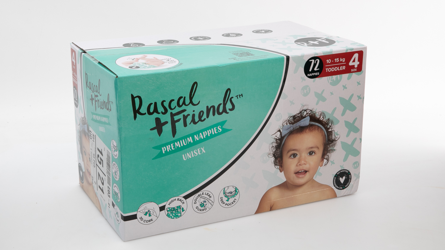 Rascal + Friends Nappies, Crawler, Size 3, 6-11kg, 44pk : : Baby  Products