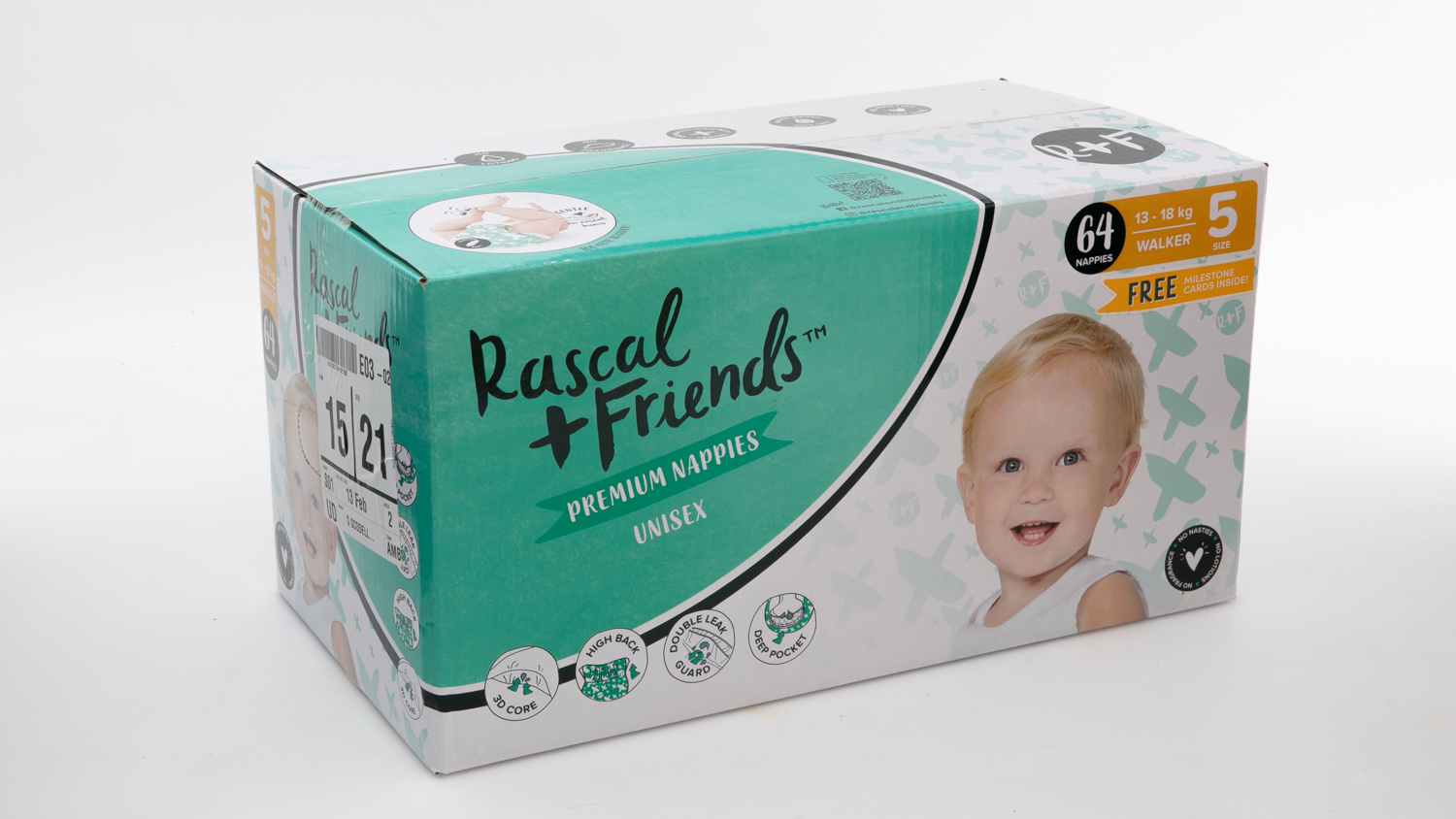 Rascal + Friends Size 5 Nappies 64pk – Bunnasia