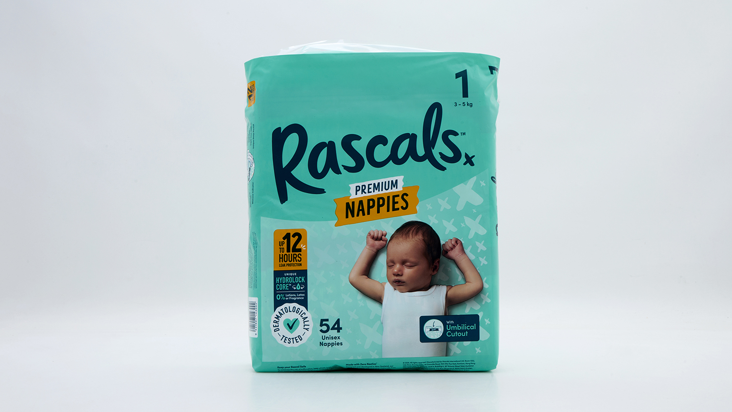 Rascals Premium nappies size 1