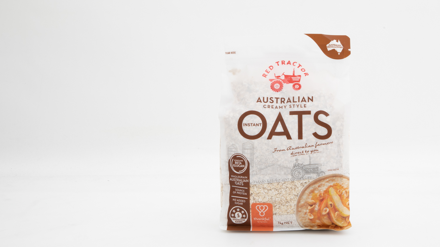 Red Tractor Australian Creamy Style Instant Oats Review | Breakfast ...