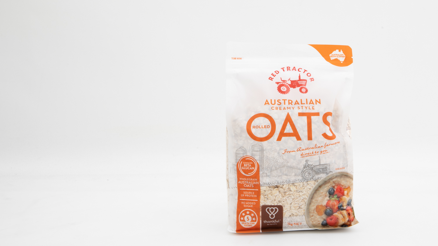 Red Tractor Australian Creamy Style Rolled Oats Review Breakfast