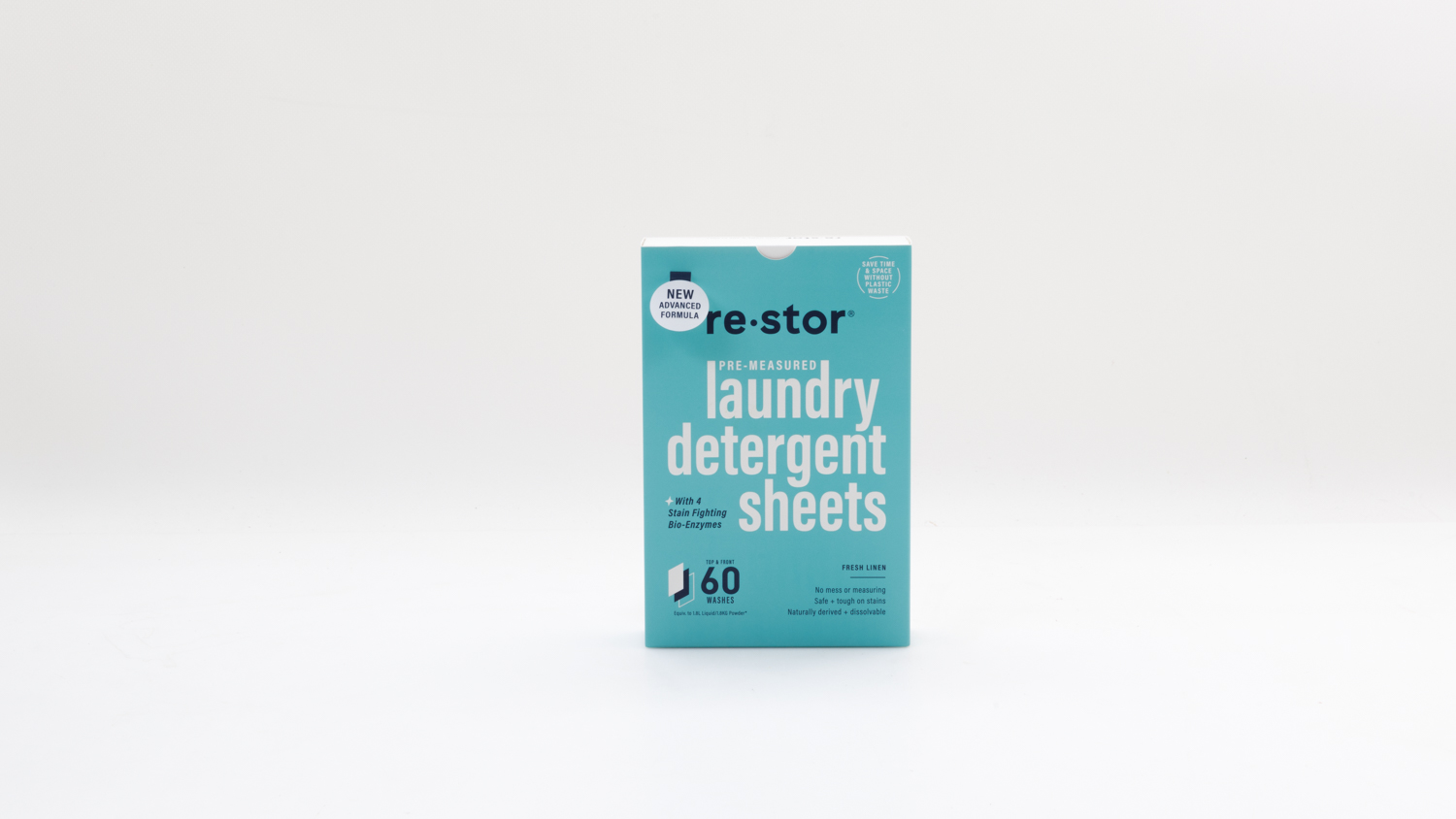 Restor Fresh Linen Laundry Detergent Sheets Top Loader