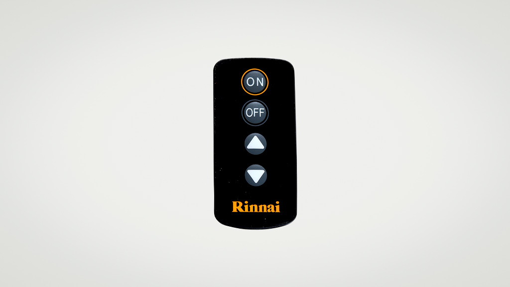 Rinnai Avenger 25 unflued gas heater-remote-control-view