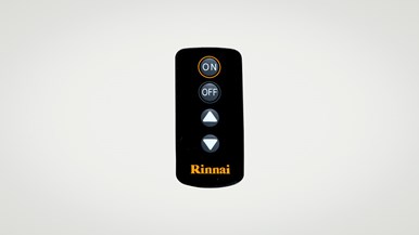Rinnai Avenger 25 unflued gas heater-remote-control-view