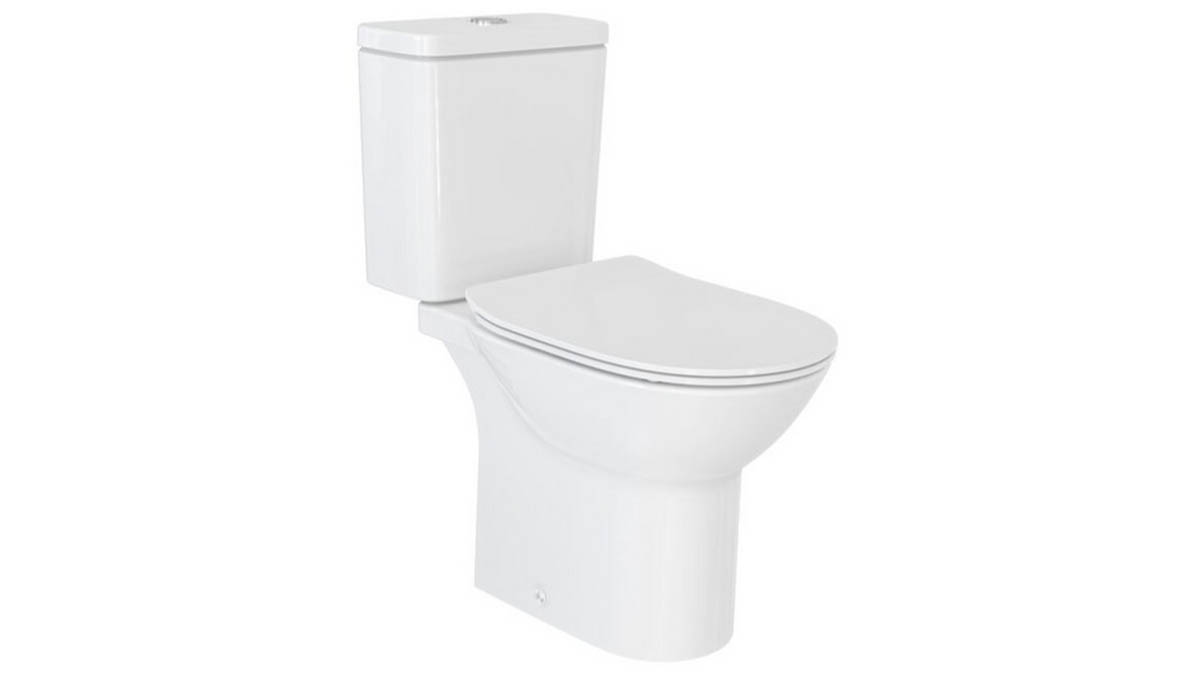Roca Debba Rimless Close Coupled P Trap Back Inlet Toilet Suite