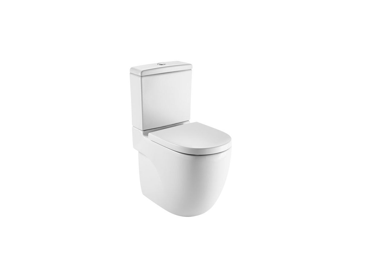 Roca Meridian Close Coupled Back To Wall Comfort Height Back Inlet Toilet Suite with Seat White carousel image