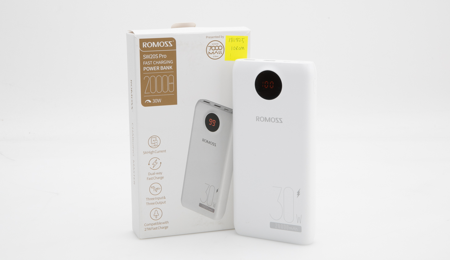 Romoss SW20S Pro Fast Charging Power Bank 20000mAh 30W