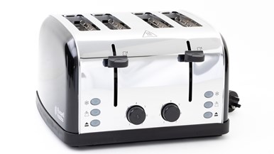 Russell Hobbs Colours Plus 4 Slice Toaster RHT2836BLK