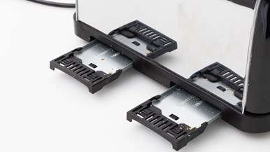 Russell Hobbs Colours Plus 4 Slice Toaster RHT2836BLK