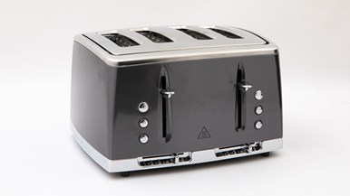 Russell Hobbs Lunar 4 Slice Toaster RHT64GRY