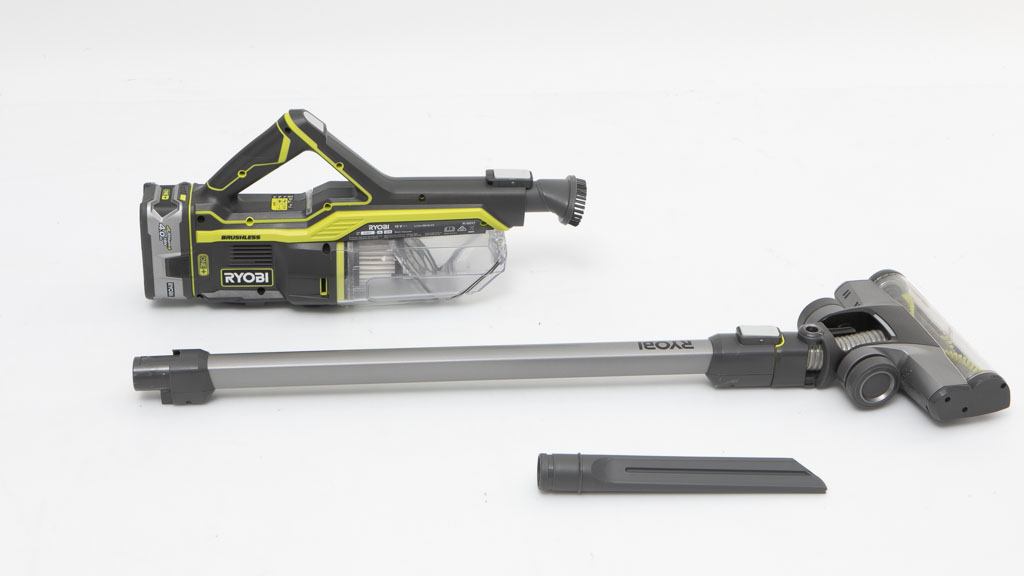 Ryobi 18V ONE+ Brushless R18SV7H40G Review Stick and cordless vacuum