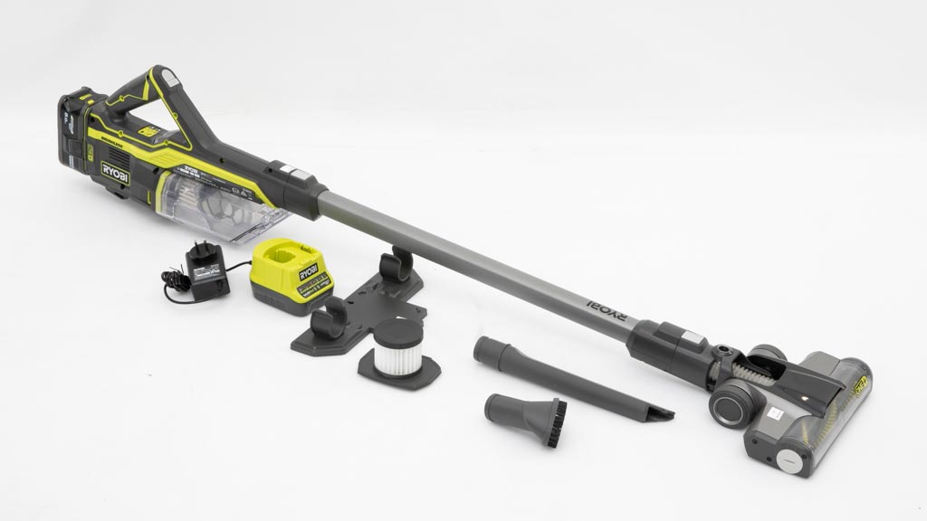 Ryobi 18V ONE+ Brushless Stick Vacuum Review Stick and cordless