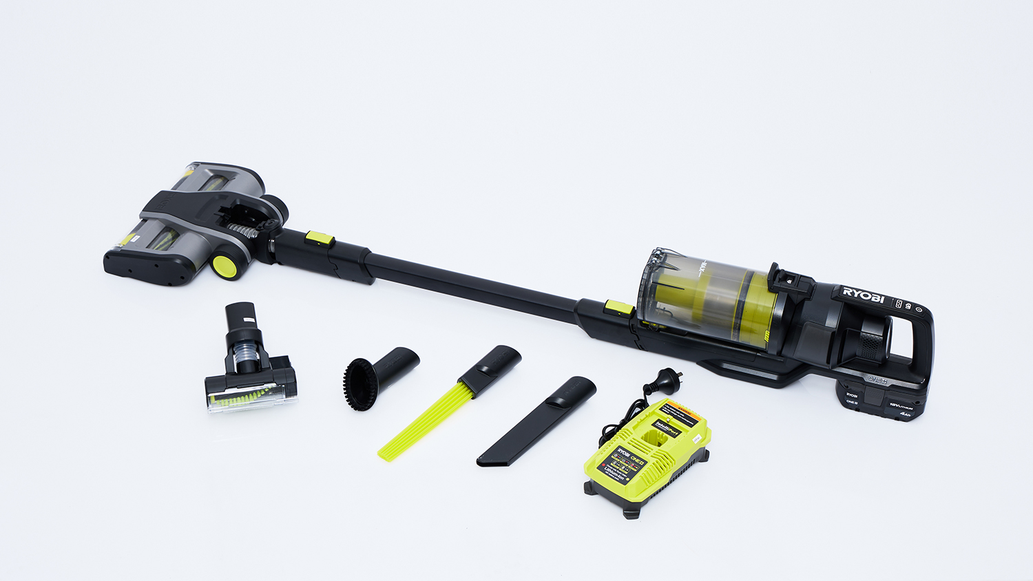 Ryobi One+ 18V HP PET Stick Vacuum R18XSV9PET142BLK2