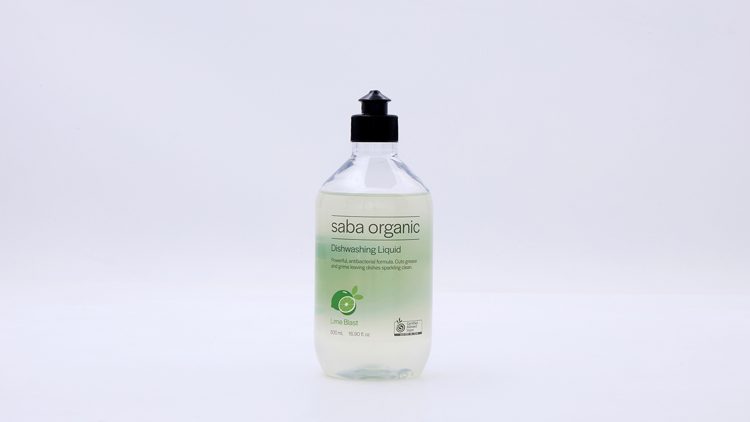 Saba Organic Dishwashing Liquid Lime Blast