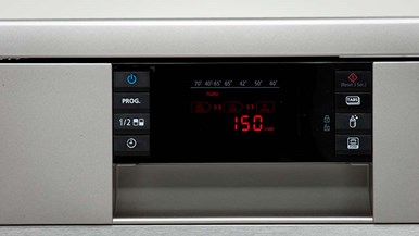 Samsung DW-FG725L dishwasher-close-up-controls-view