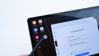 Samsung Galaxy Tab S8+ (SM-X800) with Book Cover Keyboard