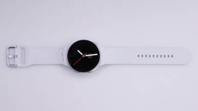 Samsung Galaxy Watch8 Silver 44mm Bluetooth Sport Band White M/L