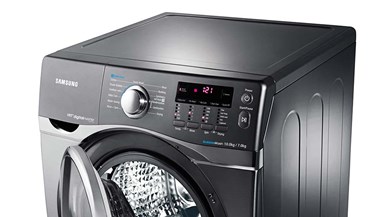 Samsung WD10F7S7SRP Bubble Wash Washer Dryer Combo Controls