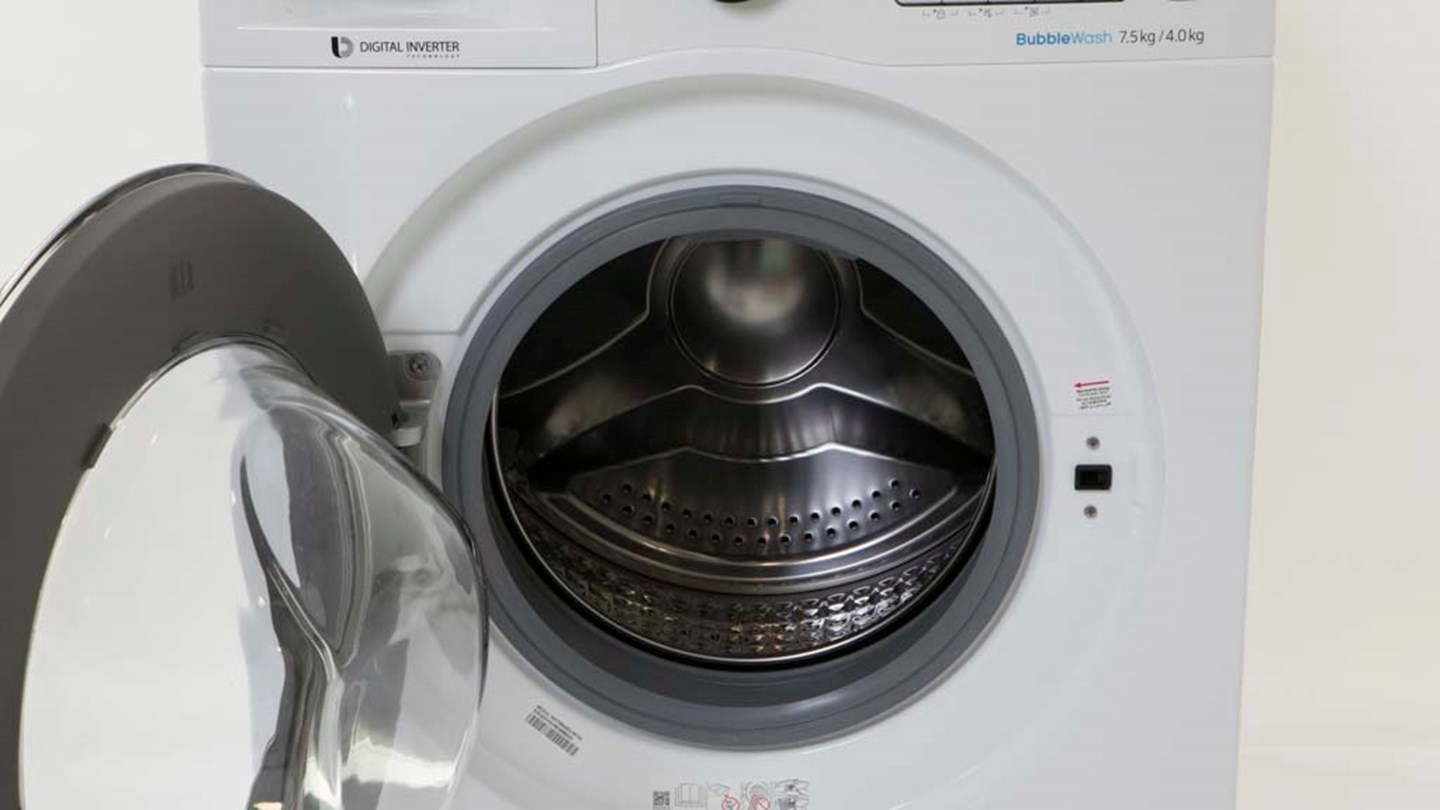 Samsung WD75M4453JW BubbleWash Review Washer dryer combo CHOICE