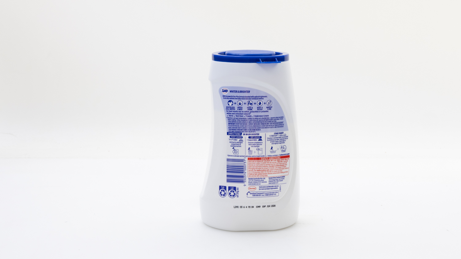 Sard Whiter u0026 Brighter Stain Remover Major Stain Types Antibacterial Soaker