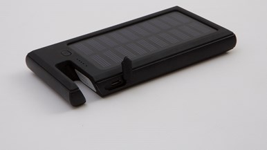 Solar Charger Solar Power Bank ES900 - 12,000mah Dual USB charger + dock + light