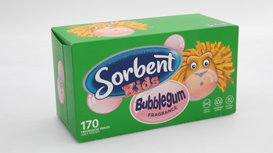 Sorbent Kids Bubblegum Fragrance 170 tissues