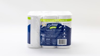 Sorbent Recycled 3 ply Toilet Paper