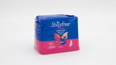 Stayfree Super Pads Ultra Thin with wings