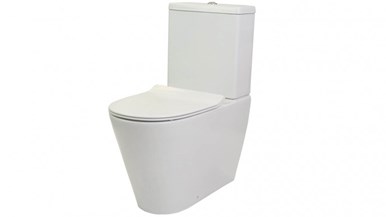 Studio Bagno Manhattan Rimless Back to Wall Toilet Suite-Back Entry