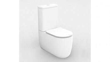 Studio Bagno Milady Back to Wall Rimless Toilet Suite - Gloss White