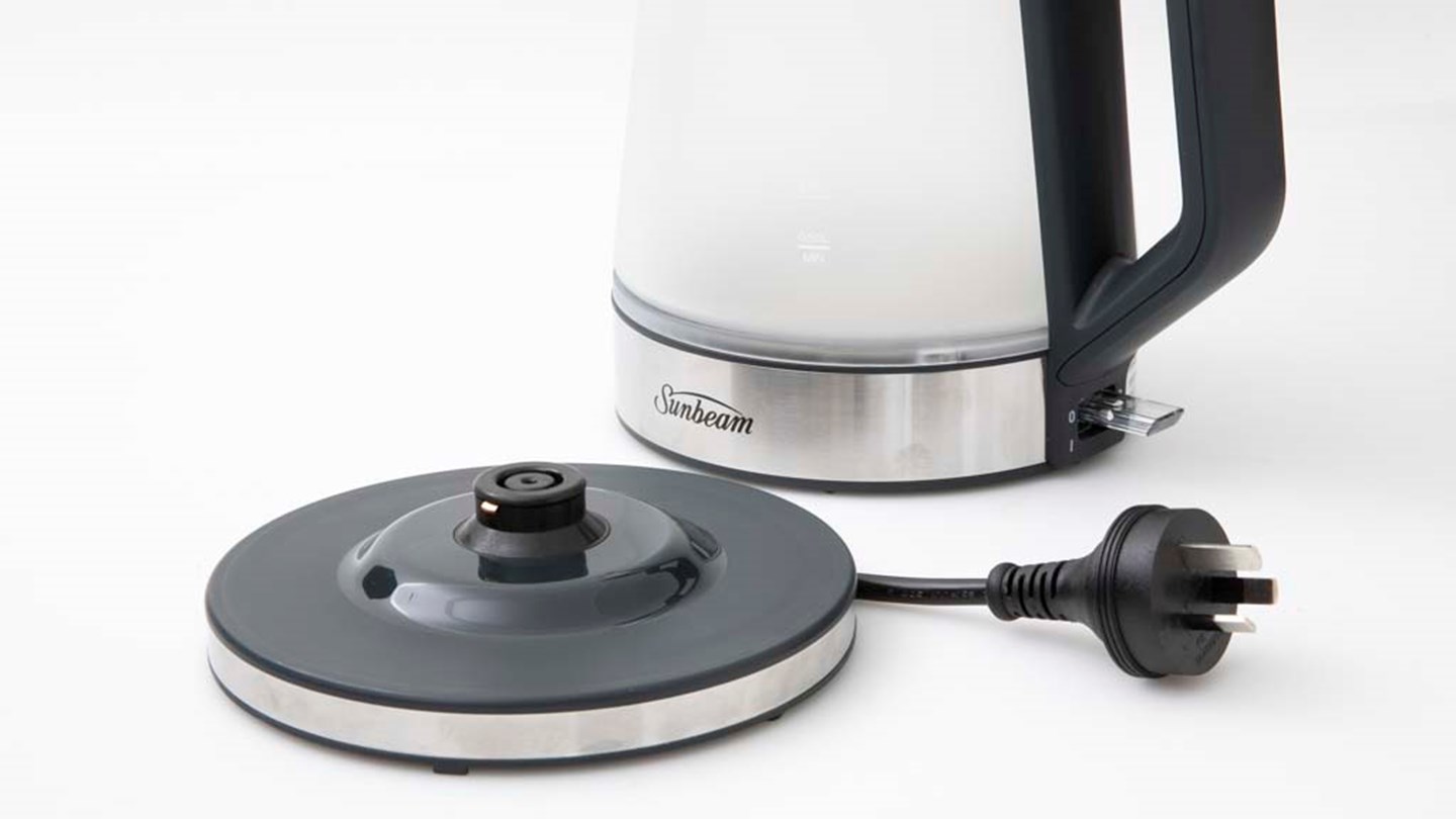 Sunbeam Morning frost glass kettle KE6200 Review Kettle CHOICE