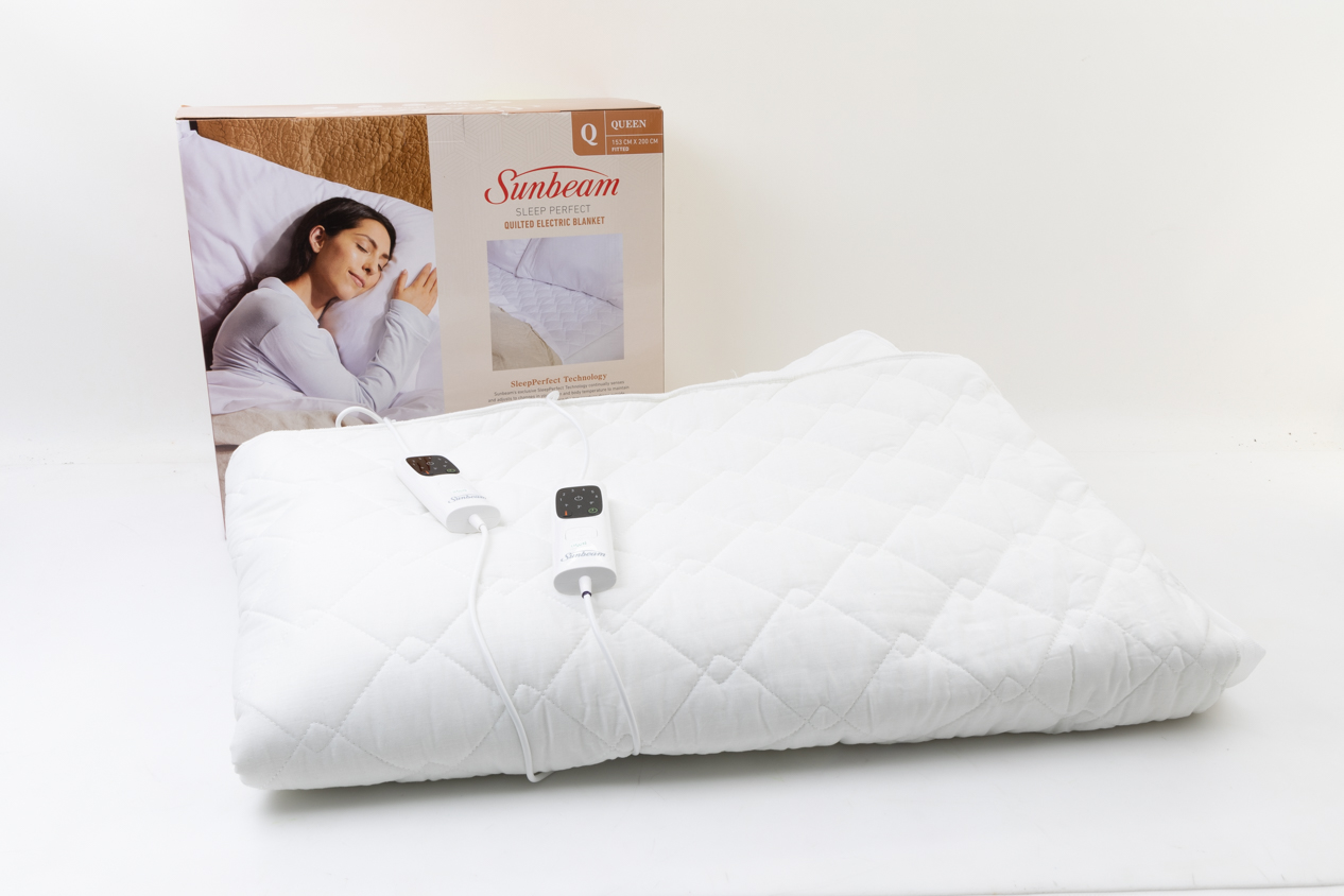 Sunbeam Sleep Perfect Quilted Electric Blanket BLQ6451 carousel image