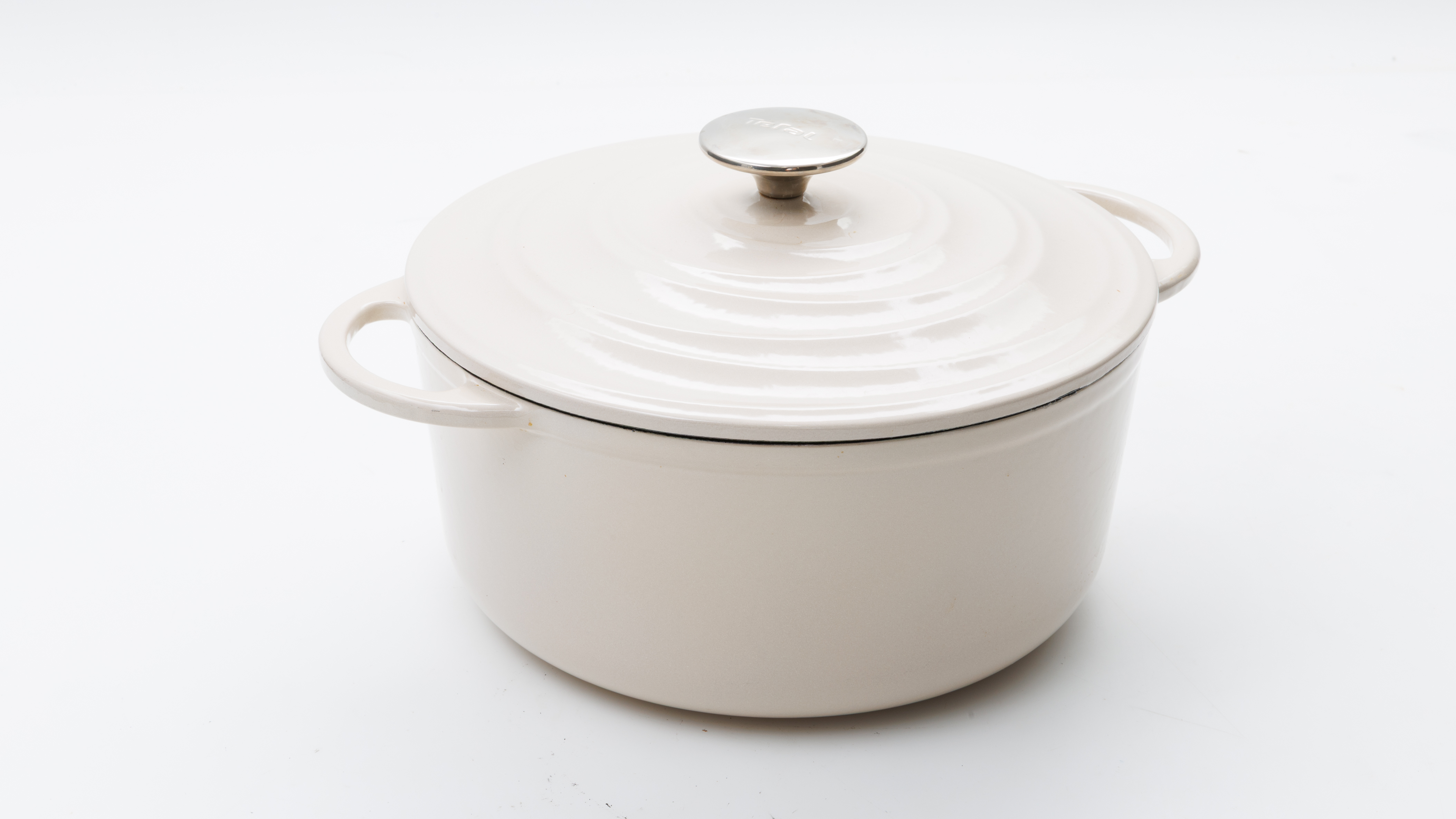 Tefal LOV Induction Cast Iron Beige Stew pot 25cm/5L + Lid