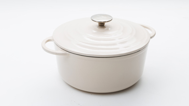 Tefal LOV Induction Cast Iron Beige Stew pot 25cm/5L + Lid