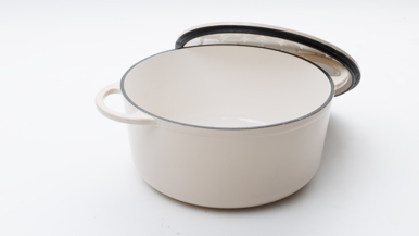 Tefal LOV Induction Cast Iron Beige Stew pot 25cm/5L + Lid