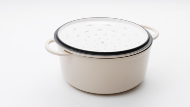 Tefal LOV Induction Cast Iron Beige Stew pot 25cm/5L + Lid