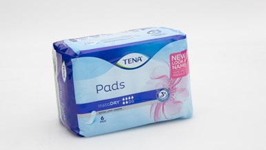 Tena InstaDRY Pads Extra Long Length