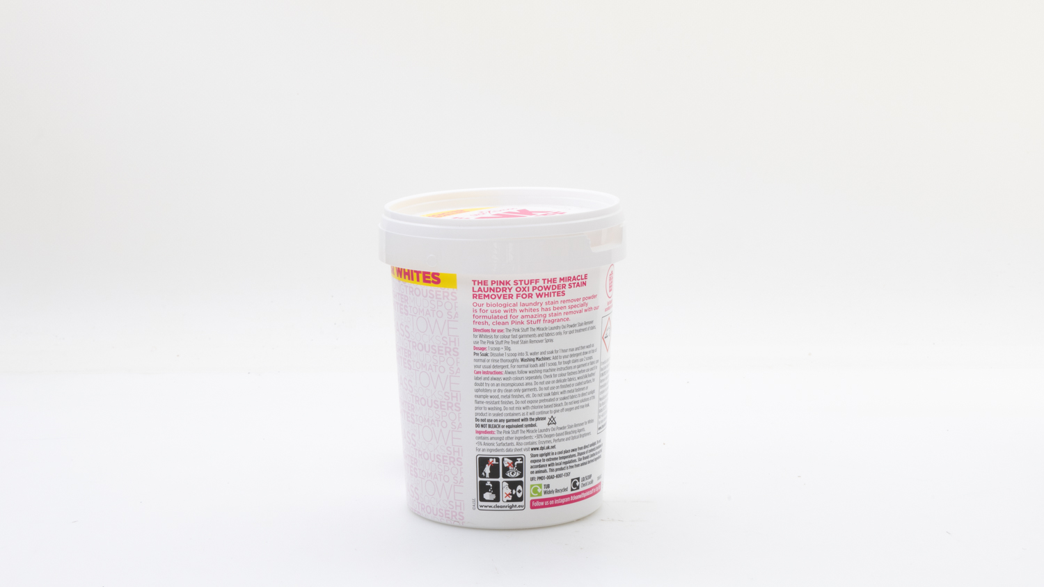 The Pink Stuff The Miracle Laundry Oxi Powder Stain Remover Whites