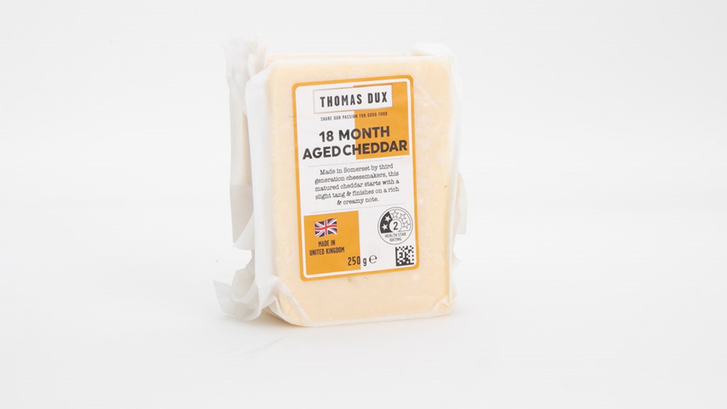 Thomas Dux 24 Month Aged Cheddar Review | Cheddar cheese | CHOICE