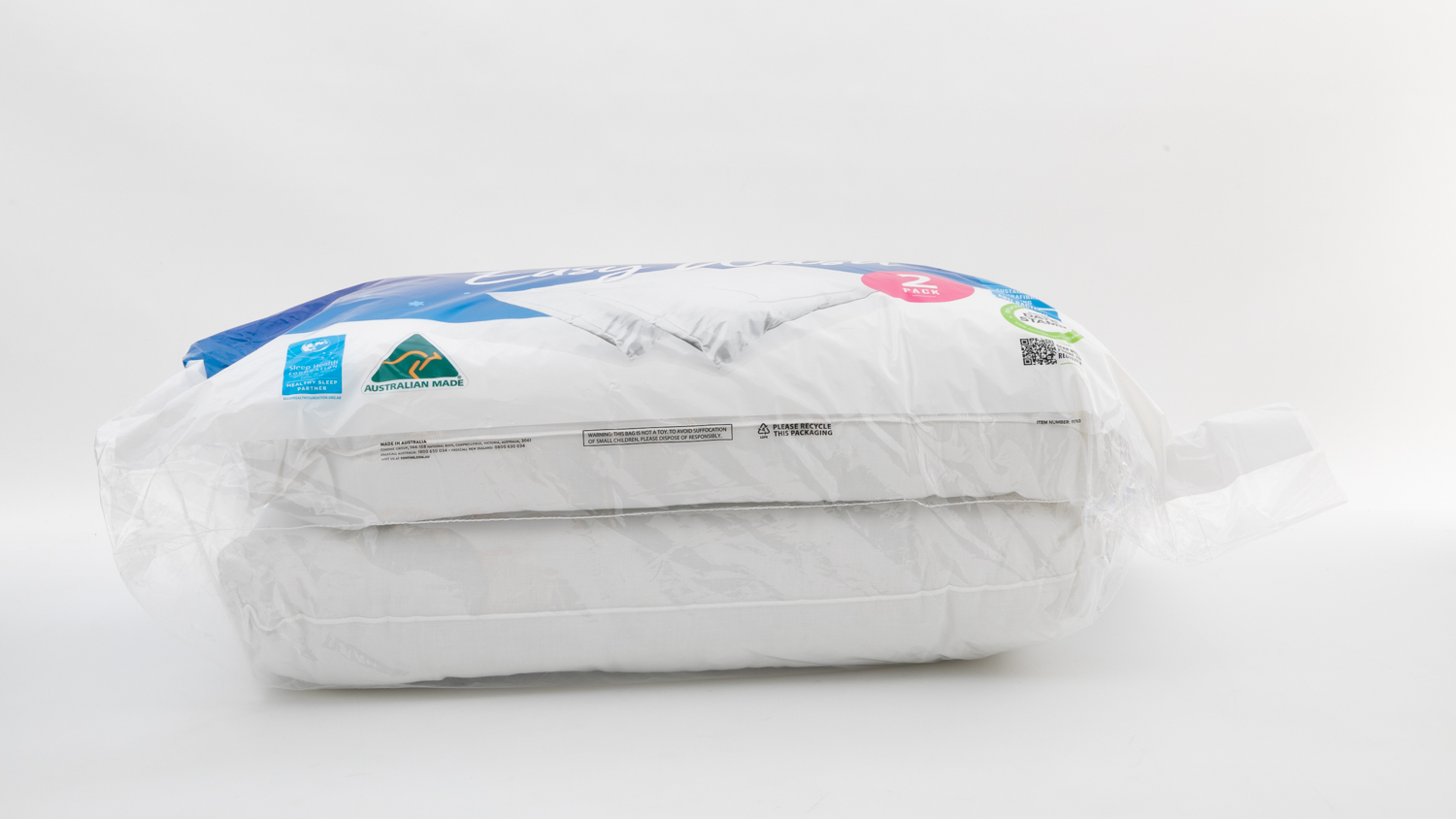Tontine Goodnight Easy Wash Medium Pillow 2PK Review Best rated pillows CHOICE